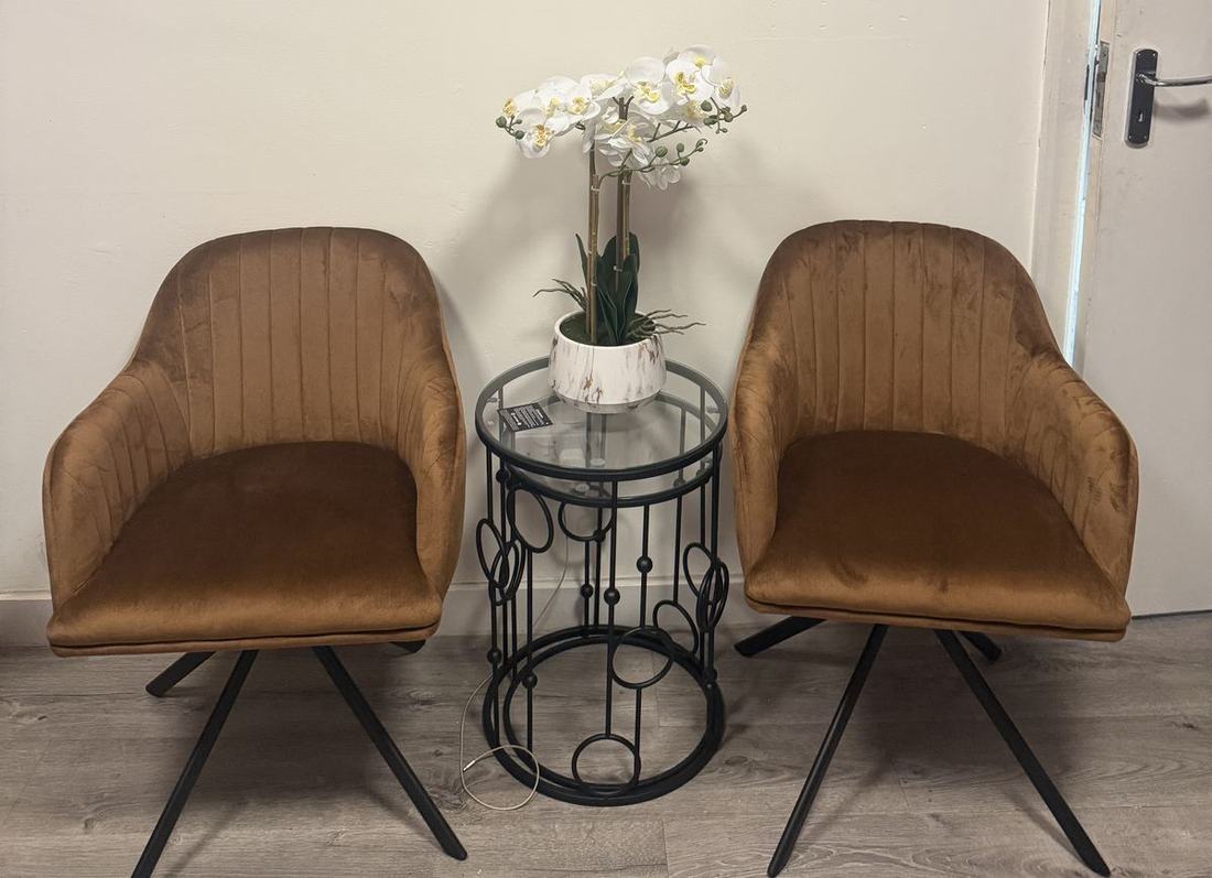 The waiting area at Kanok Thai Massage